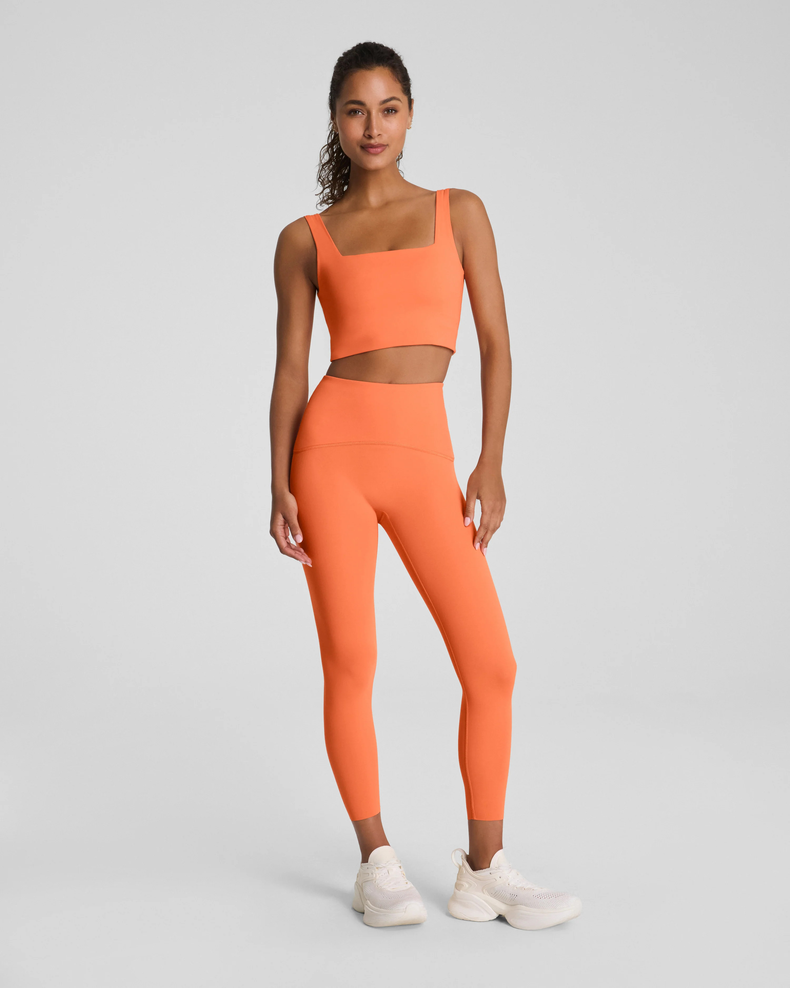 Cropped Square Neck Shelf Tank | Spanx
