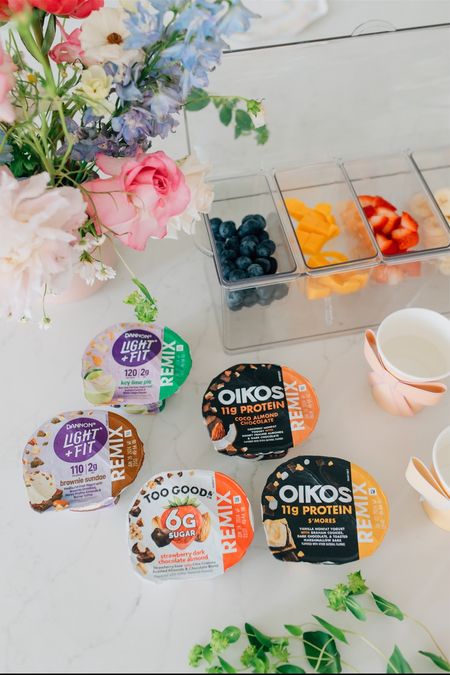 We love the remix yogurt as apart of our breakfast routine! It’s the perfect addition and snack. #ad #Target #TargetPartner #remixyogurt #remixyoursnack #remixtarget @shop.ltk #liketkit 
@oikos @lightandfit  @toogoodandco @target