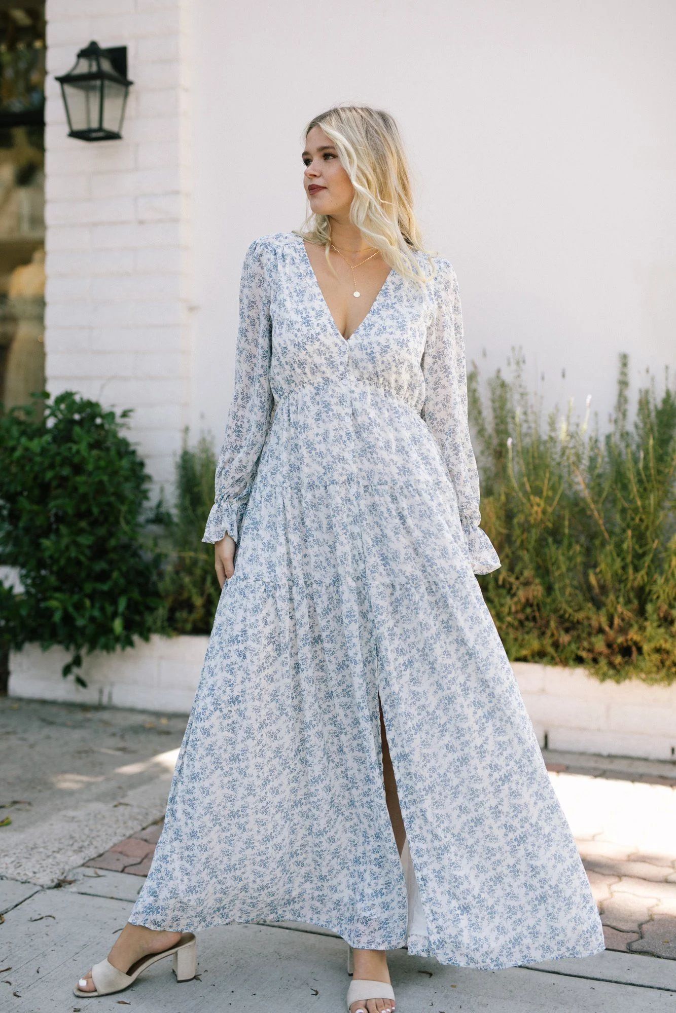 Kelsey Long Sleeve Maxi Dress | Morning Lavender