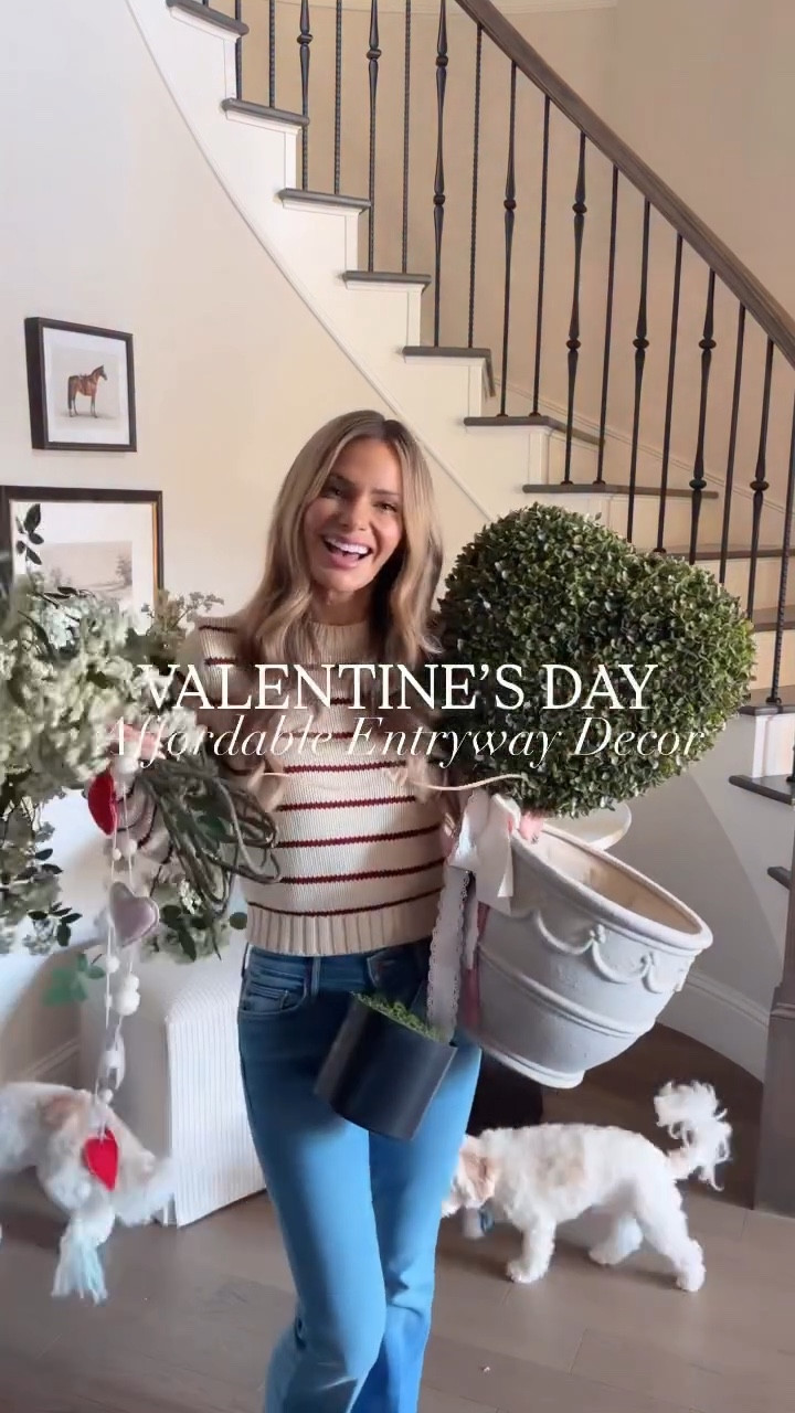 Comment “Valentines Links” and I’ll send you the links to this adorable Valentine’s Day Decor! Hurry, because our Valentine products are almost gone! 💕 And yes, we are restocking that scalloped red rug from my viral Valentine’s Day porch decor post! I’ll let you know once it’s back! ❤️