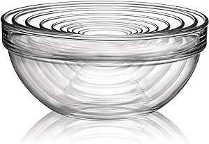 Luminarc Stackable Bowl 10-Piece Set, Glass, 1, Clear | Amazon (US)