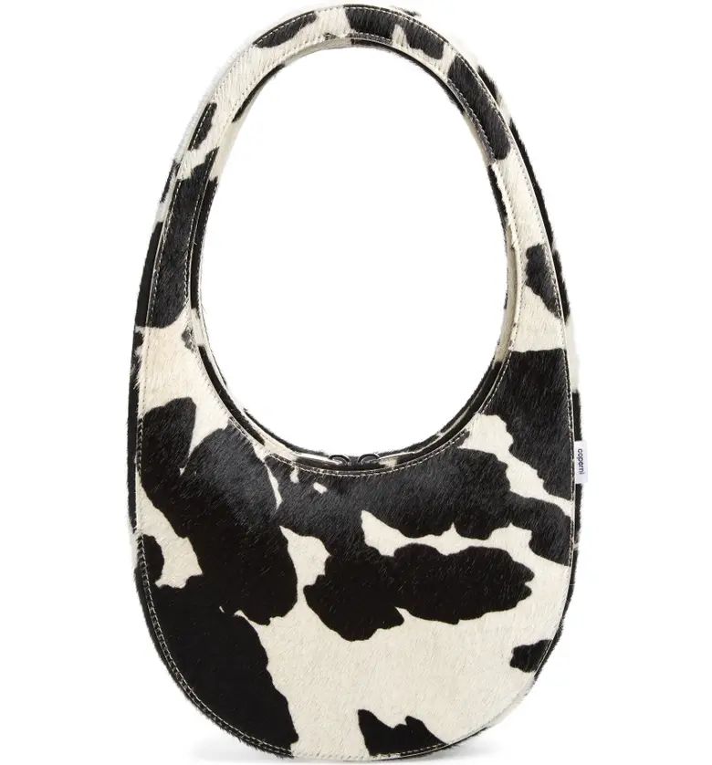 Coperni Swipe Cow Print Genuine Calf Hair Shoulder Bag | Nordstrom | Nordstrom