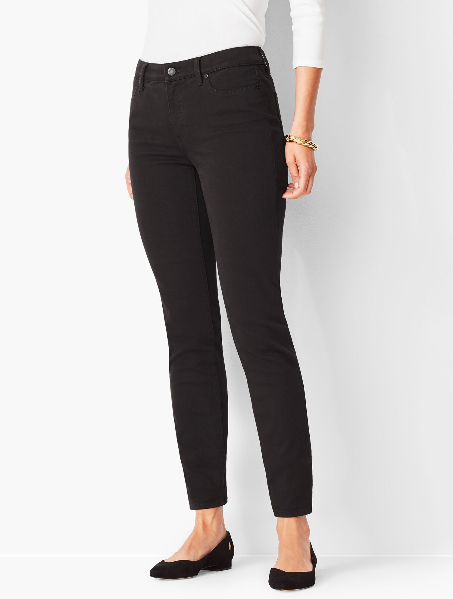 Slim Ankle Jeans - Black | Talbots