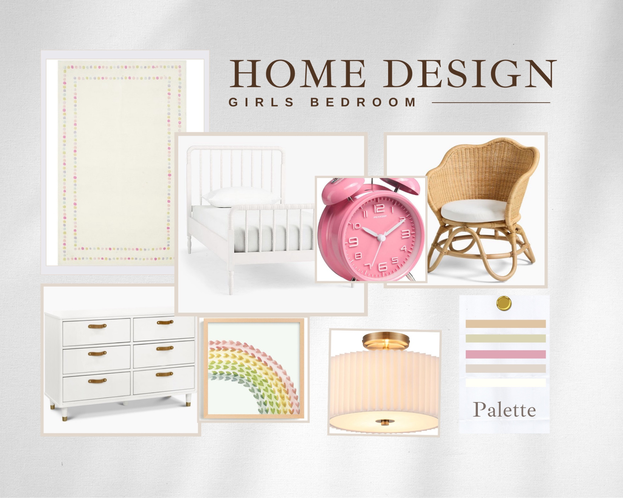 Cute, colorful girly bedroom for little girls!

#LTKBaby #LTKKids #LTKFamily