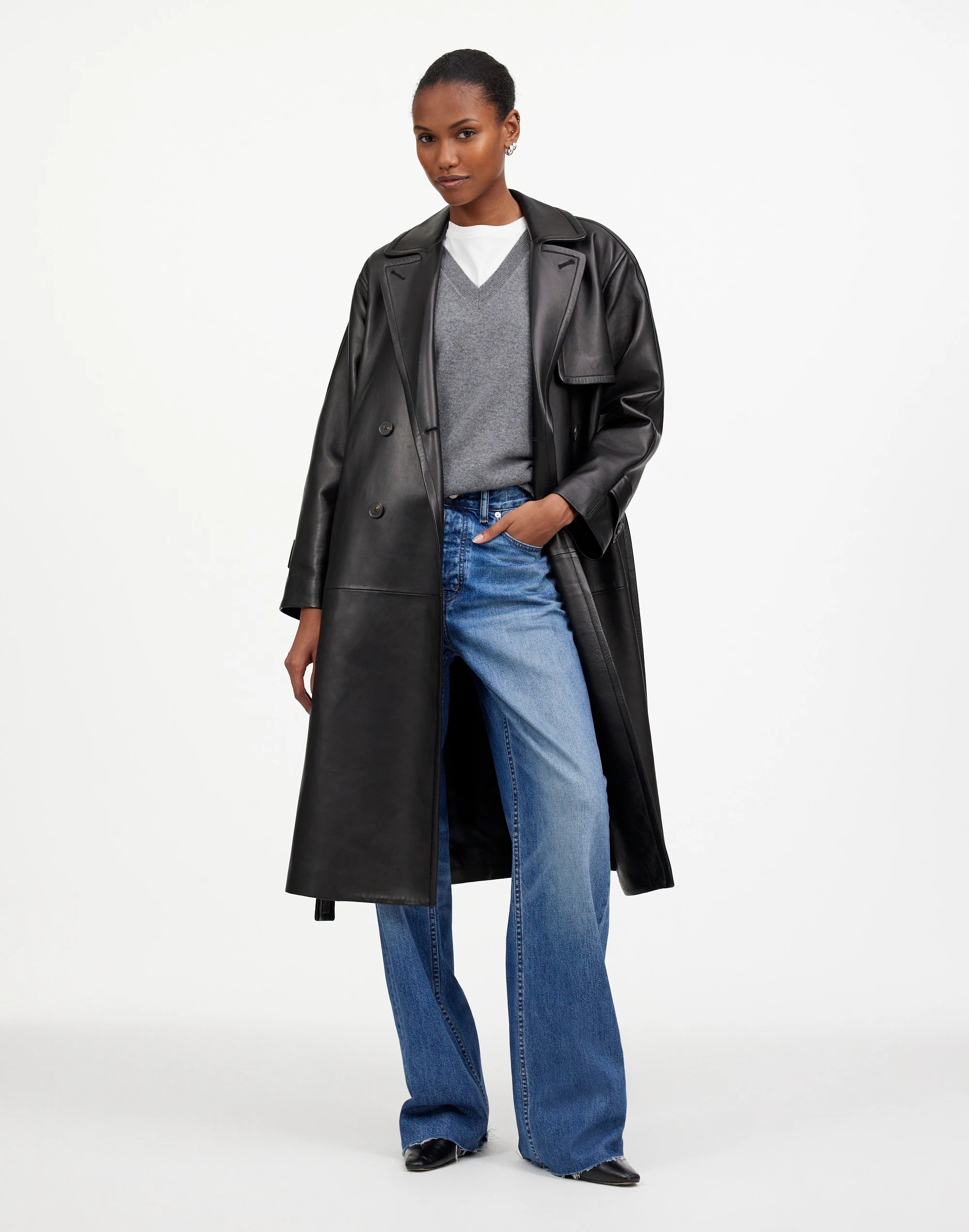 The Signature Trench Coat in Leather | Madewell