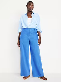 High-Waisted Baggy Wide-Leg Jeans | Old Navy | Old Navy (US)