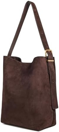 Madewell Women's The Essential Bucket Tote in Suede | Amazon (US)