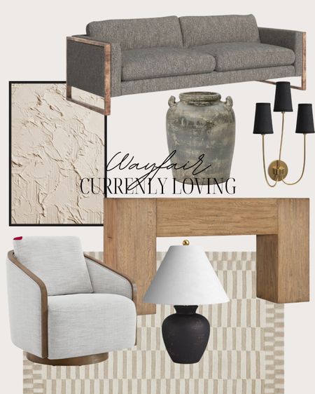 Home decor and furniture I’m loving from Wayfair including my console table (linked below) that’s on sale! These beautiful swivel chairs with the wood detail are on close out! This vase is an amazing price for the size and the sofa is exactly like mine in the gray fabric, and I also linked my rug that’s currently on my living room. 

#LTKstyletip #LTKhome