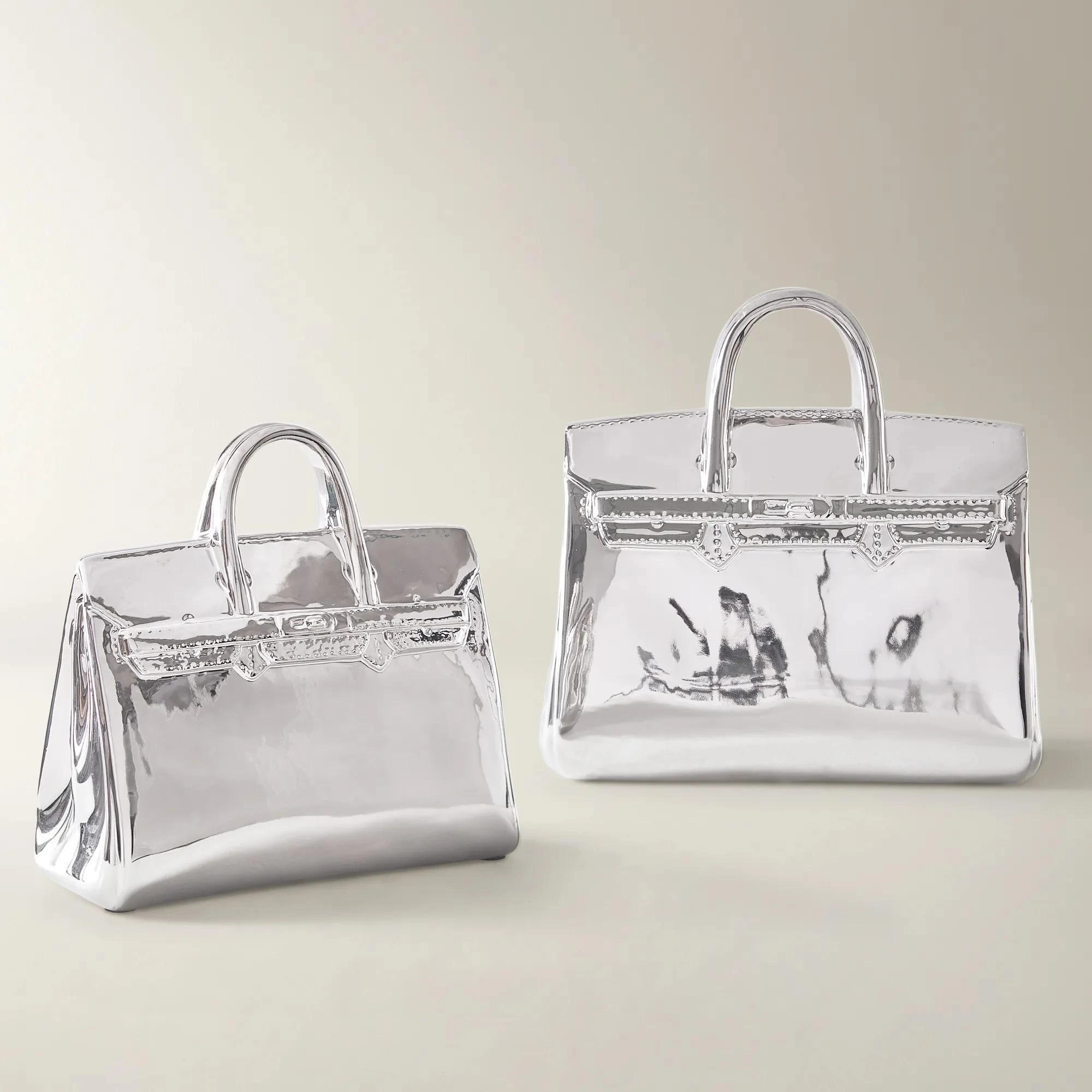 Handbag Coin Bank - Silver | Z Gallerie