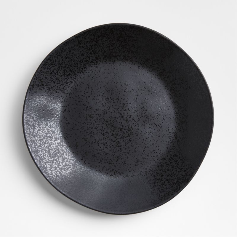 Marin Black Recycled Ceramic Dinner Plate + Reviews | Crate & Barrel | Crate & Barrel
