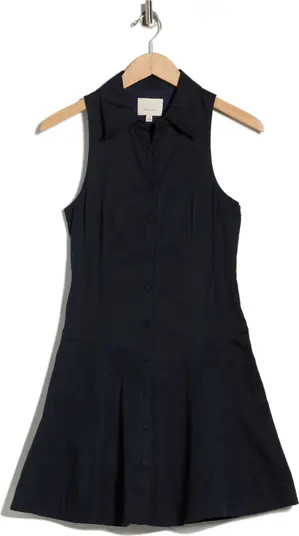 Cinq à Sept Poppy Sleeveless Stretch Twill Shirtdress | Nordstromrack | Nordstrom Rack