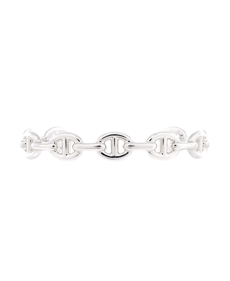 Pre-Owned HERMES Medium Chaine d'Ancre Enchainee Cuff Bracelet Sterling Silver | Bloomingdale's (US)