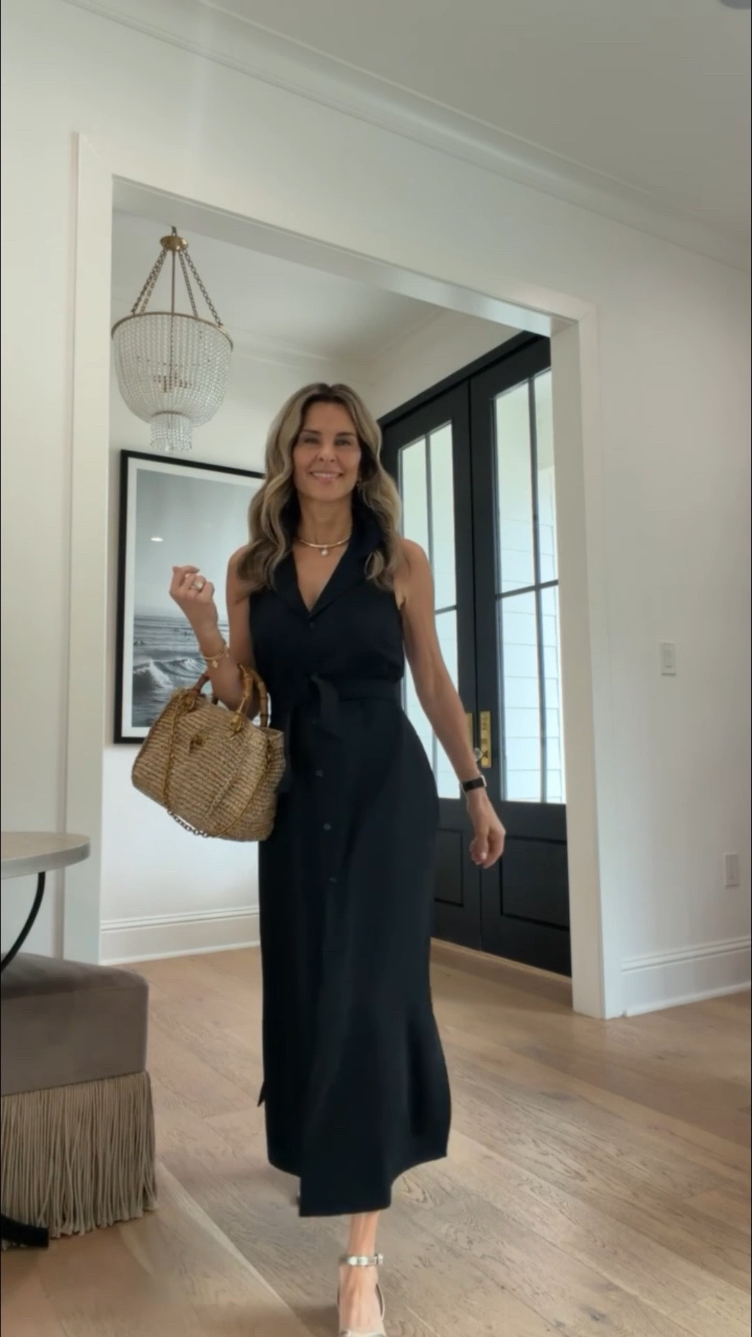 Night out look! I’m 5’6’’ wearing size XS in @Spanx
-gold strappy sandals TTS @Margaux 
-ring @Dorsey

#LTKgrwm #LTKootd #LTKOver40