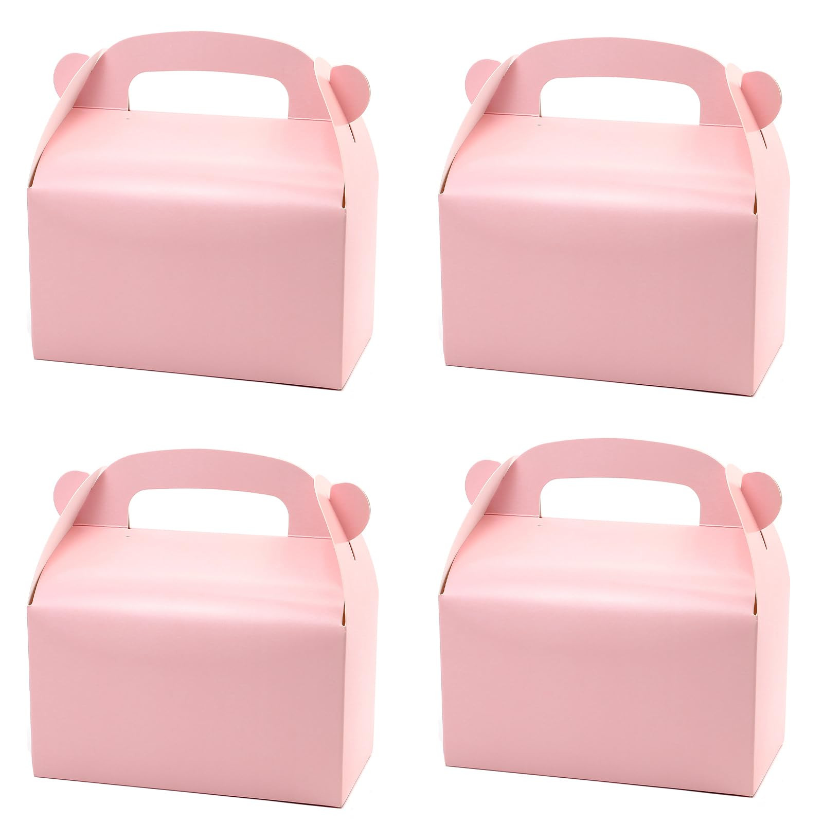 30-Pack Pink Party Favor Treat Boxes, Goodie Boxes, Gable Paper Gift Boxes with Handles. Perfect for Princess Pink Party and Baby Girl Shower Decoration Supplies. | Amazon (US)