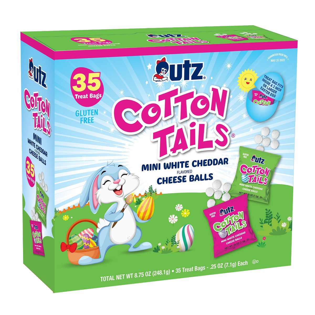 Utz Cotton Tails Mini White Cheddar Cheese Balls Treat Bags - 35ct | Target