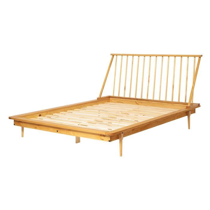 Queen Aurora Boho Solid Wood Spindle Bed - Saracina Home | Target