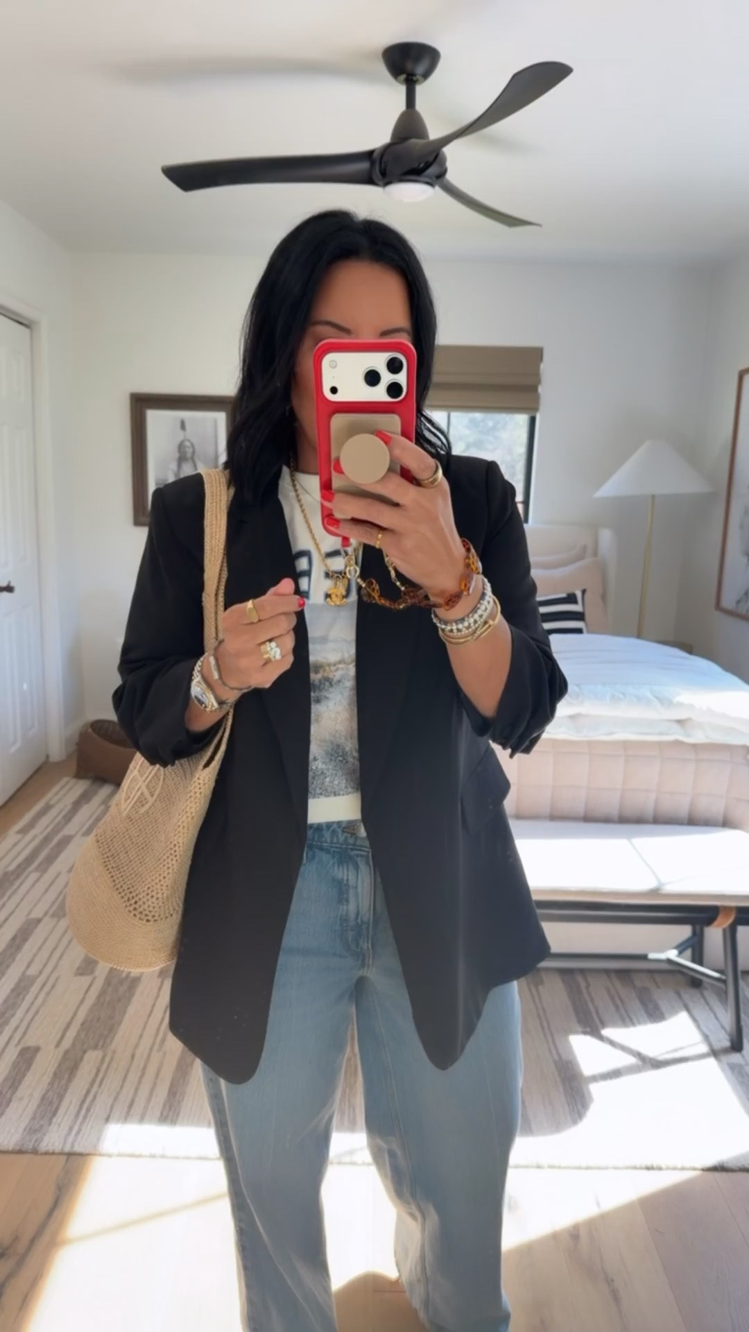 Blazer size medium, t-shirt size medium (It’s oversized and I could have done a small), jeans size 8 (if you are between sizes I would size down), shoes fit tts and size down if between sizes (I’m a 9.5/10 and wish I would have done a 9.5) 




#LTKgrwm #LTKMidsize #LTKWorkwear