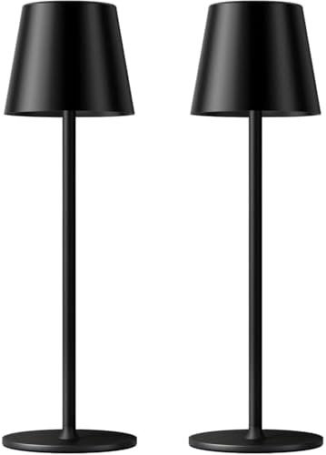Kakanuo Cordless Table Lamp Rechargeable Black - KK 2 Pack 5000mAH Battery Operated Lamp for Coun... | Amazon (US)