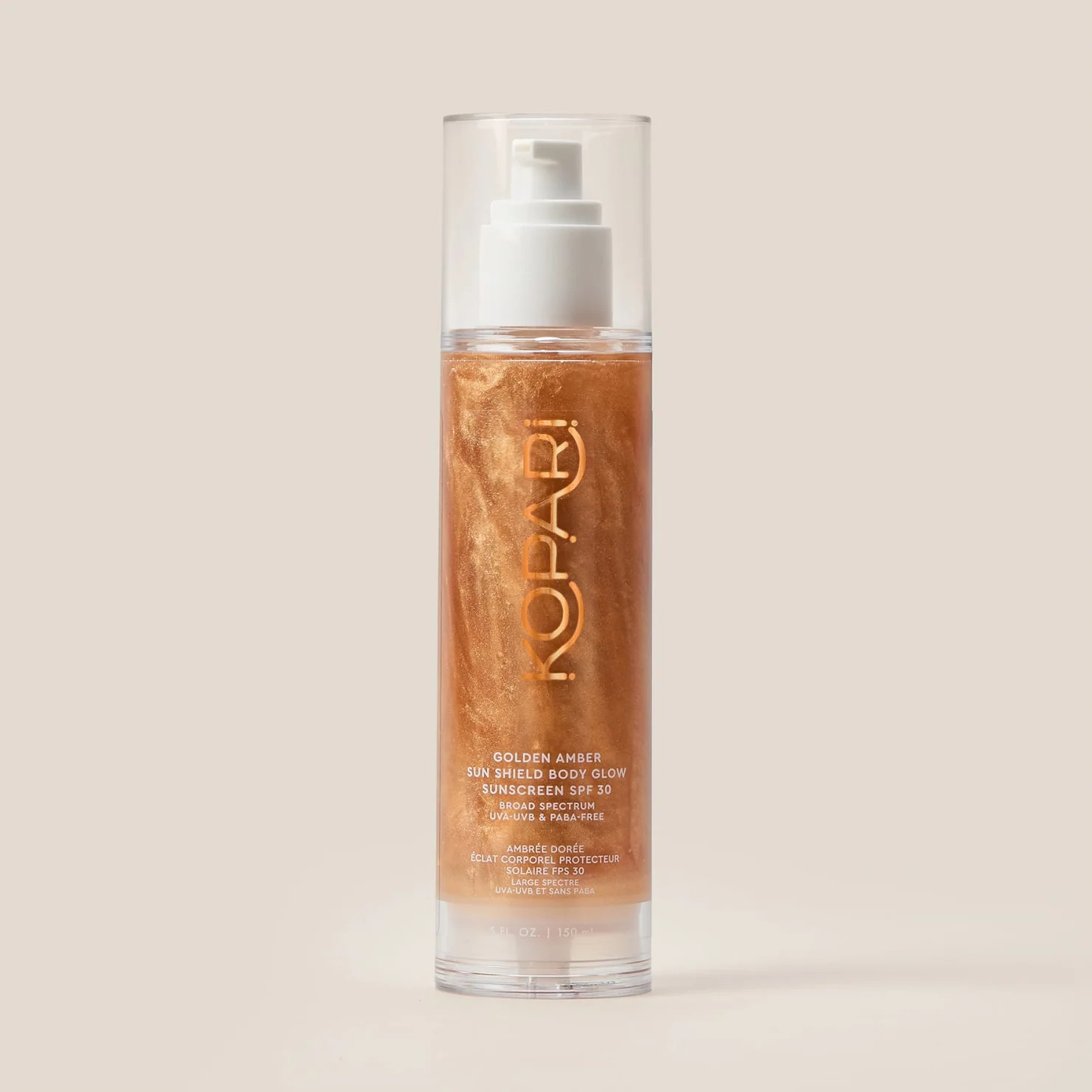 Golden Amber Sun Shield Body Glow Sunscreen SPF 30 | Kopari Beauty