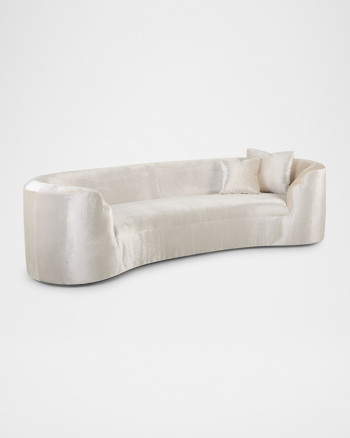 Bubble Velvet Curved Sofa, 117.5 | Neiman Marcus
