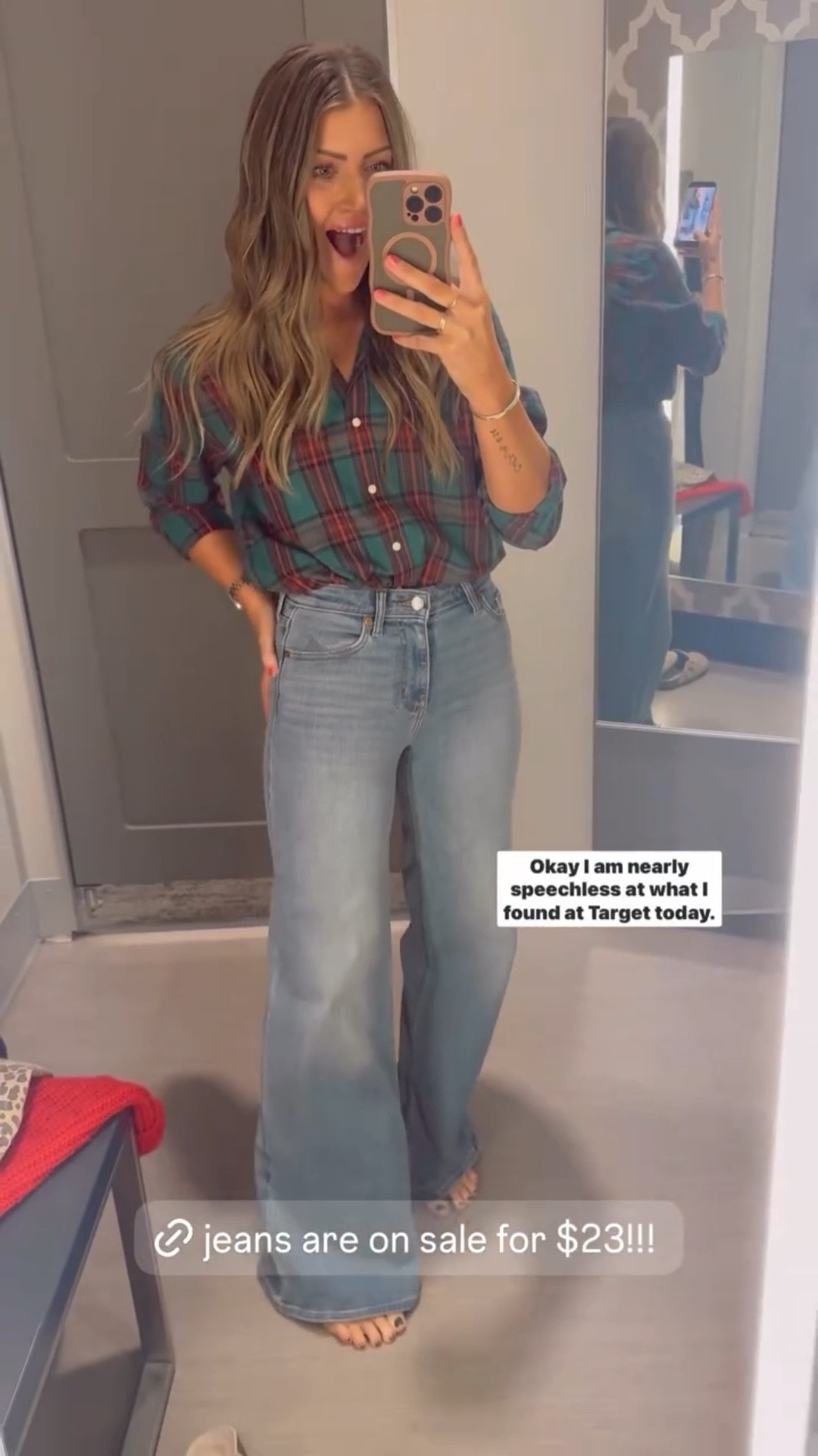 😱🎯!!! you’re winning rn 😍 
Sizing help: jeans are true to size — wearing a 2.. they do run a little long but I’ll prob wear a heel with them. I’m 5’4 for reference! I’m wearing an XS in every item except smalls in the loungewear at the end.. it was the only sizes my store had left! I thought about ordering XS, but TBH, I don’t mind the baggy fit and took them home. 

