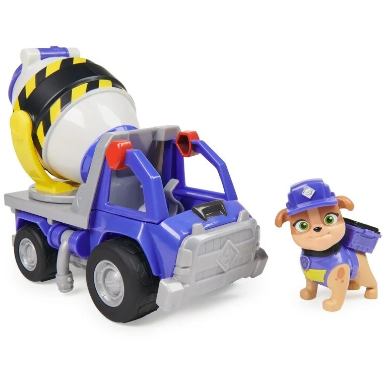 Rubble & Crew, Cement Mixer Truck with Mix Action Figure, Toys for Kids Ages 3+ | Walmart (US)