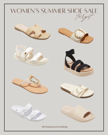 Women’s summer sandals on sale, summer fashion staples, target shoes, casual and dressy sandals 

#LTKFindsUnder50 #LTKShoeCrush #LTKSaleAlert
