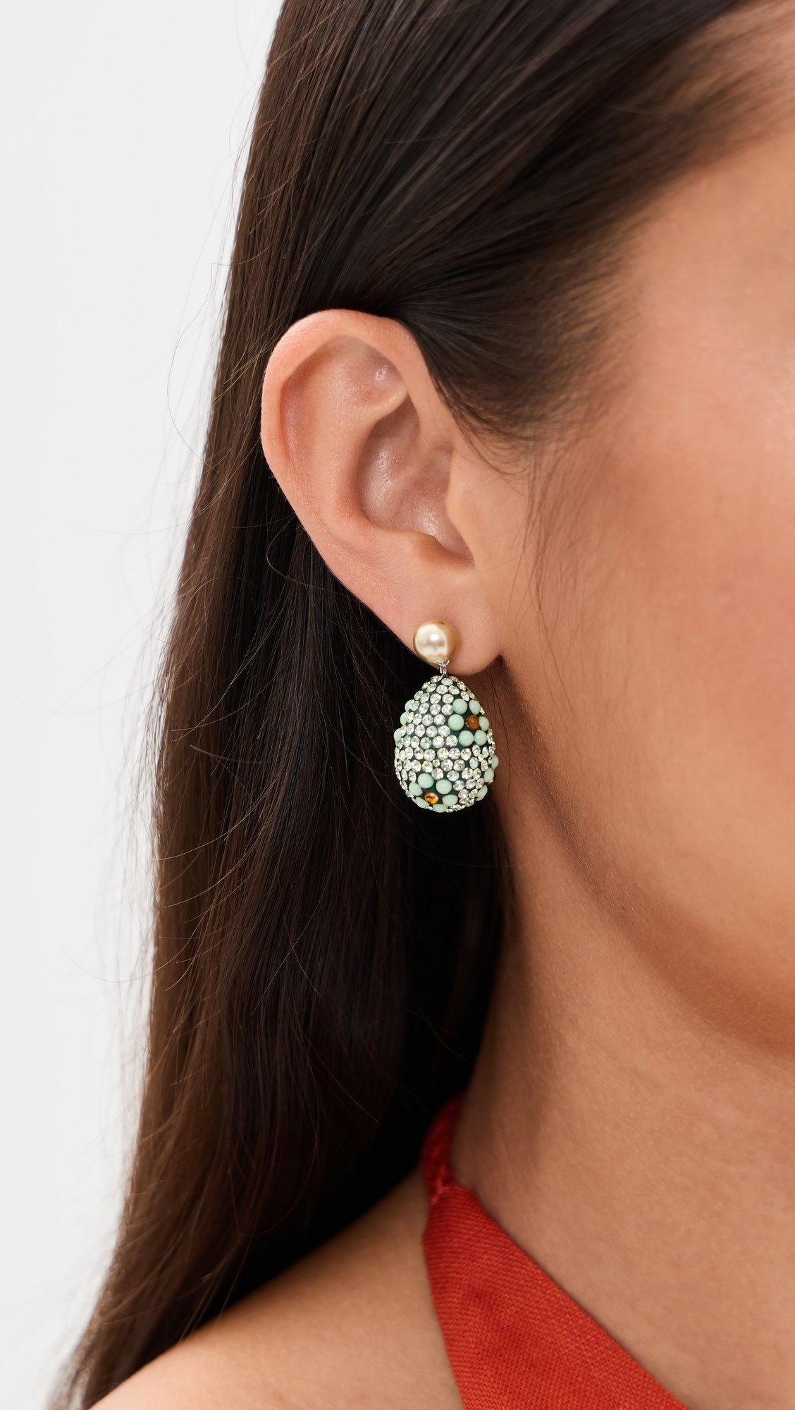 Curiosity Crystal Pearl Drop Earrings | Shopbop