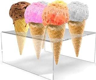 6 Cone Ice Cream Cone Holder | Holds 6 Ice Cream Cones | Stylish Countertop Display | Waffle Cone... | Amazon (US)