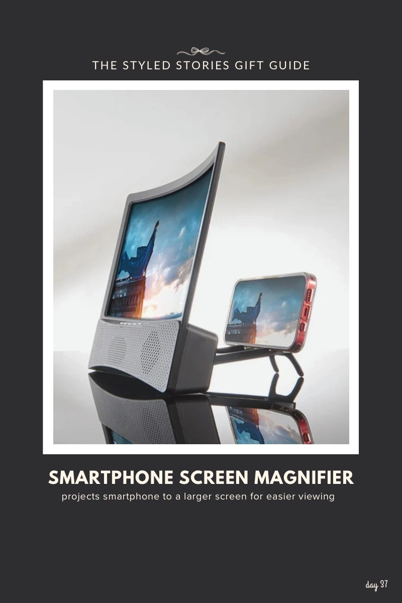 Practical gift for all ages to project phone screen on to a larger screen. Great gift for on-the-go or desktop viewing and mostly under $35. This one is from Sharper Image, similar styles linked below.

#LTKGiftGuide #LTKFindsUnder50 #LTKHome