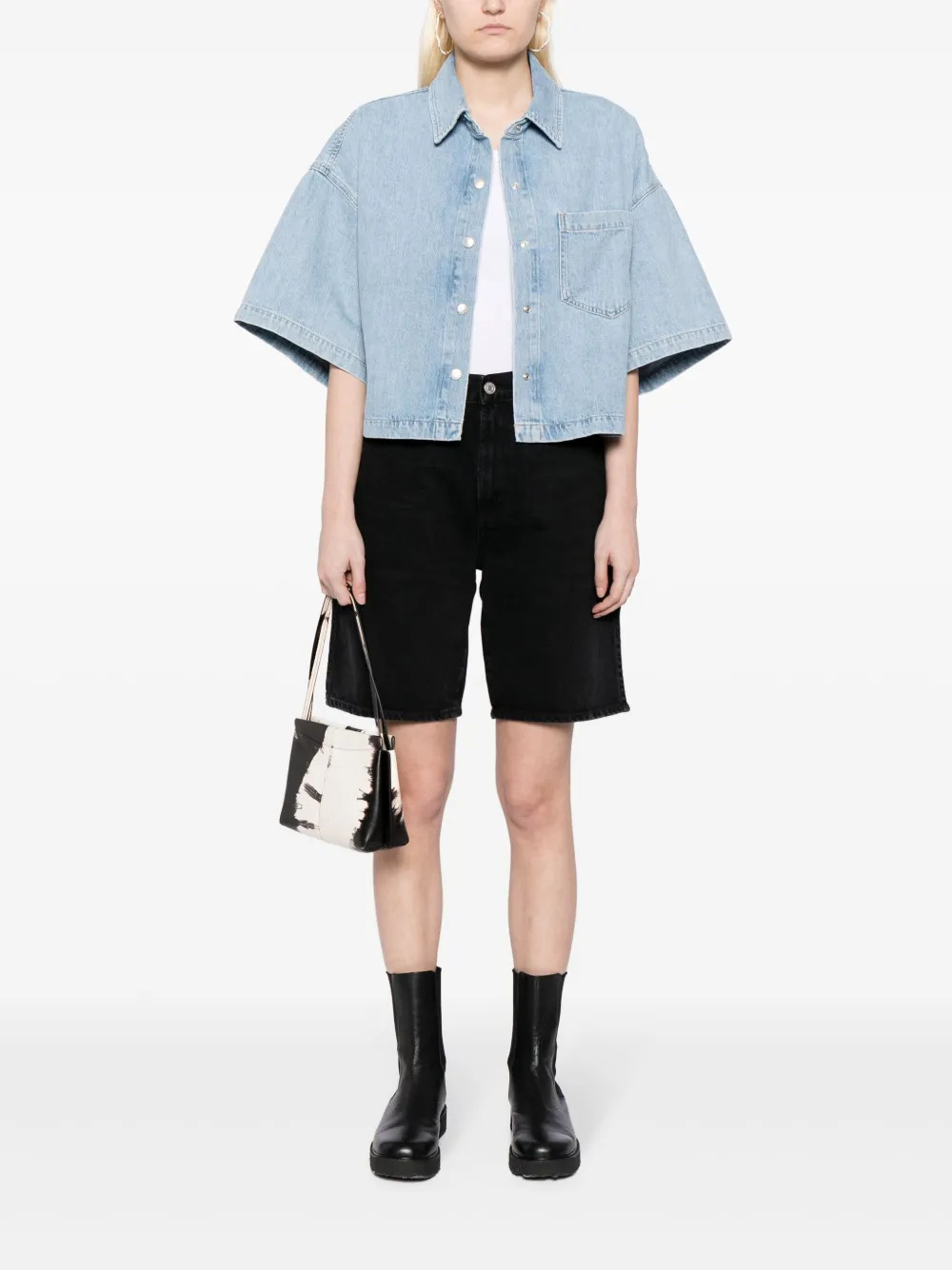 AGOLDE Rona Denim Shirt - Farfetch | Farfetch Global