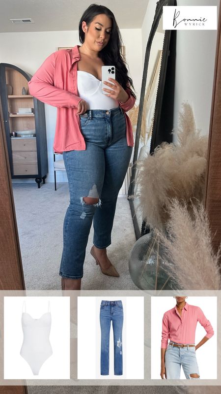 I’m loving these transitional pieces from @express! #expresspartner #expressyou Going from winter to spring can be tricky, so layering is a great way to adjust to weather changes. ☀️💕 Bodysuit | Denim | Curvy Denim | Midsize Denim | Satin Blouse | Satin Button Down | Outfit of the Day | Winter to Spring Fashion

#LTKstyletip #LTKSeasonal #LTKcurves