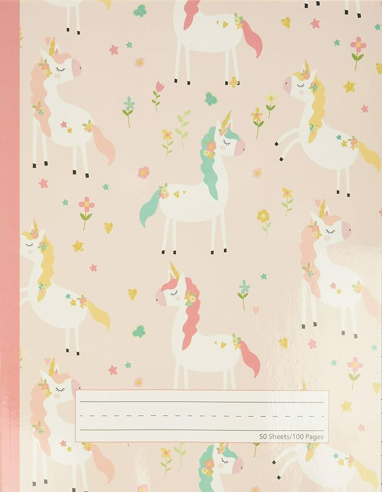 Unicorn Flowers - Primary Story Journal: Dotted Midline and Picture Space | Grades K-2 Compositio... | Amazon (US)