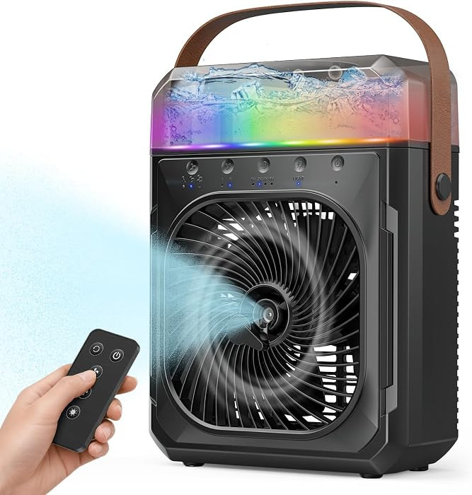 Ausic Misting Fan Portable, 20000mAh Portable Air Conditioners with 1200mL Water Tank, Outdoor Wa... | Amazon (US)