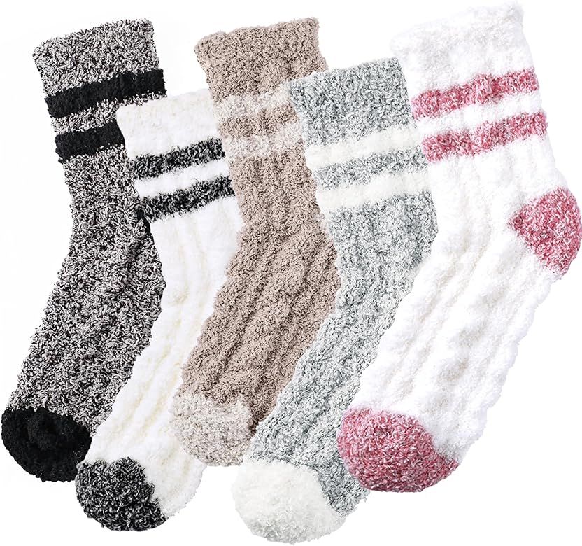 Trifabricy Fuzzy Socks for Women - Fluffy Socks Women, Cozy Socks Slipper Socks for Women | Amazon (US)