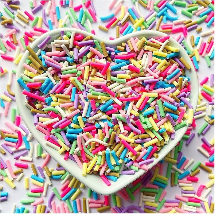 50g Fake Sprinkles Resin Sprinkles Fake Candy Sprinkles Clay Sprinkles Polymer Sprinkles Polymer ... | Amazon (US)