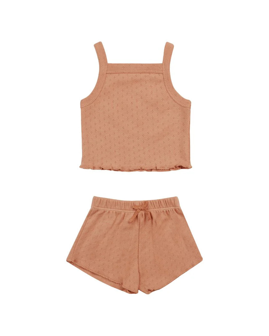 Quincy Mae Pointelle Tank & Shortie Set | Shop Simon