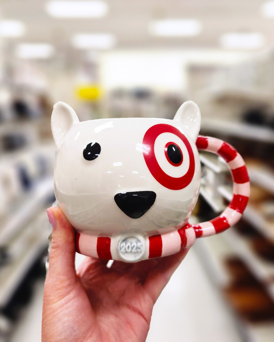Wondershop holiday mugs 😍 Spotted the cutest Bullseye style, plus plenty of other styles 

#holidaydeals #targetfinds 

 #LTKHoliday #LTKHome