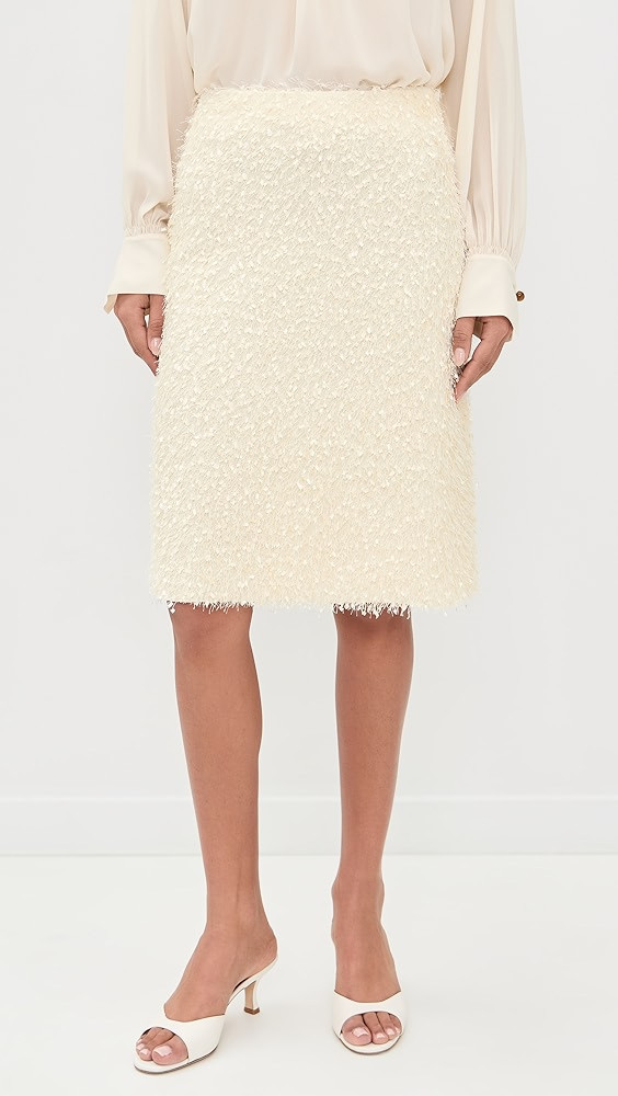 Feathery Fringe Above Knee Skirt | Shopbop
