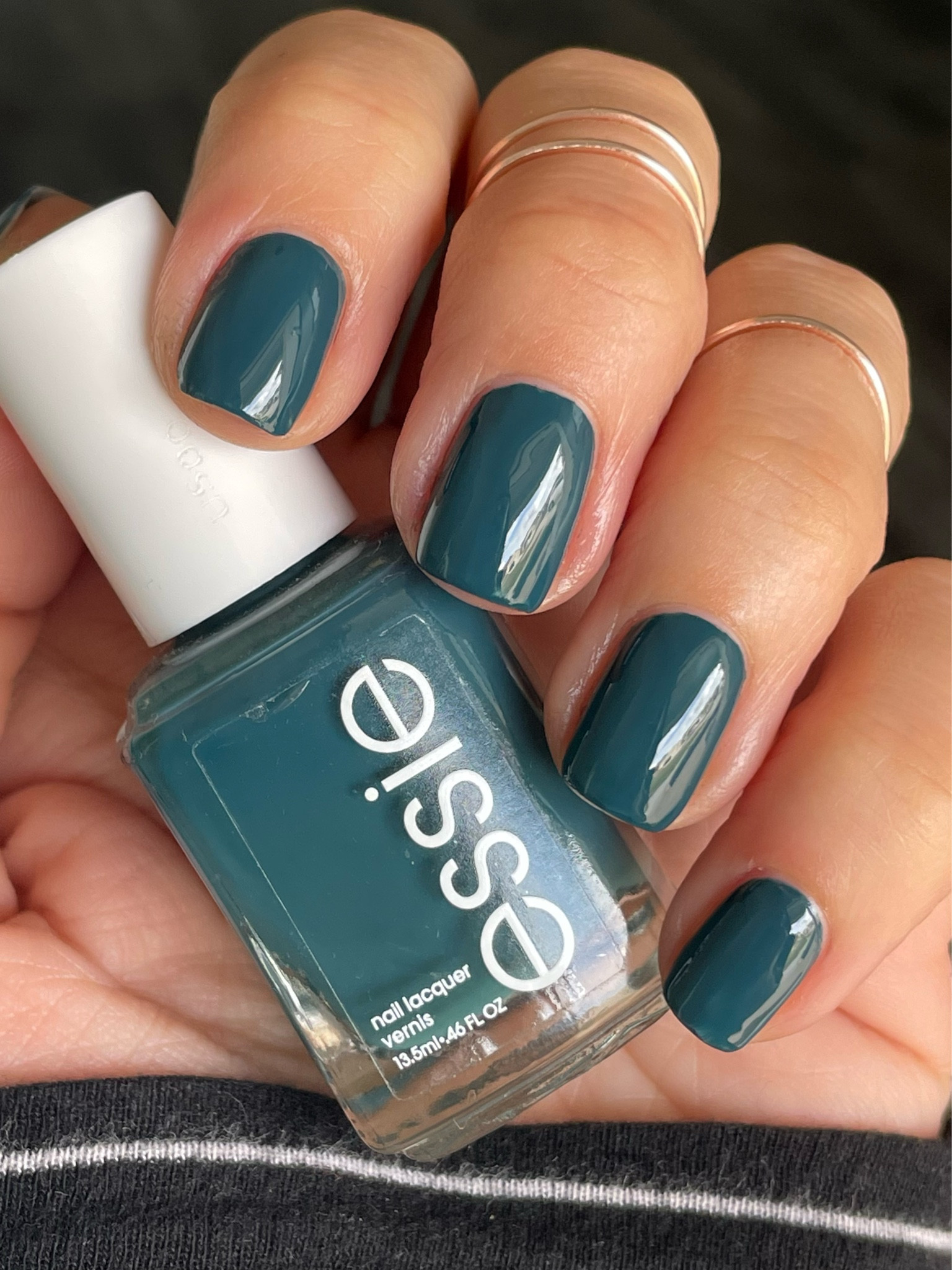 An oldie but a goodie. In Plane View - the perfect winter teal polish - by Essie from their 2019 Flying Solo collection.

#LTKHoliday #LTKbeauty #LTKSeasonal