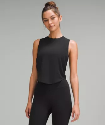 Soft-Knit Crewneck Cropped Tank Top | lululemon (AU)
