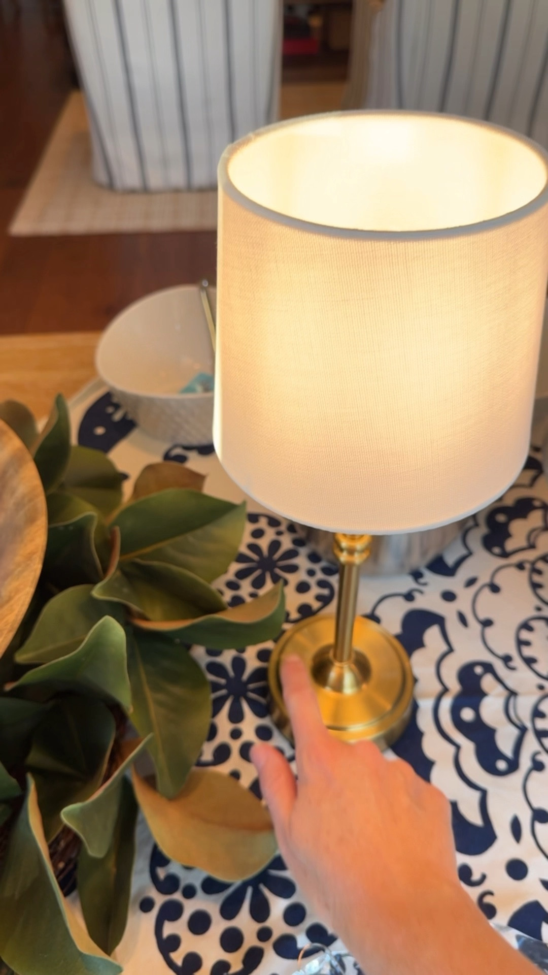 This wreath hack is my favorite for adding greenery to a party table! I never forget to add my rechargeable lamps as well…greenery and ambiance can not be beat!

#LTKHome #LTKVideo #LTKParties