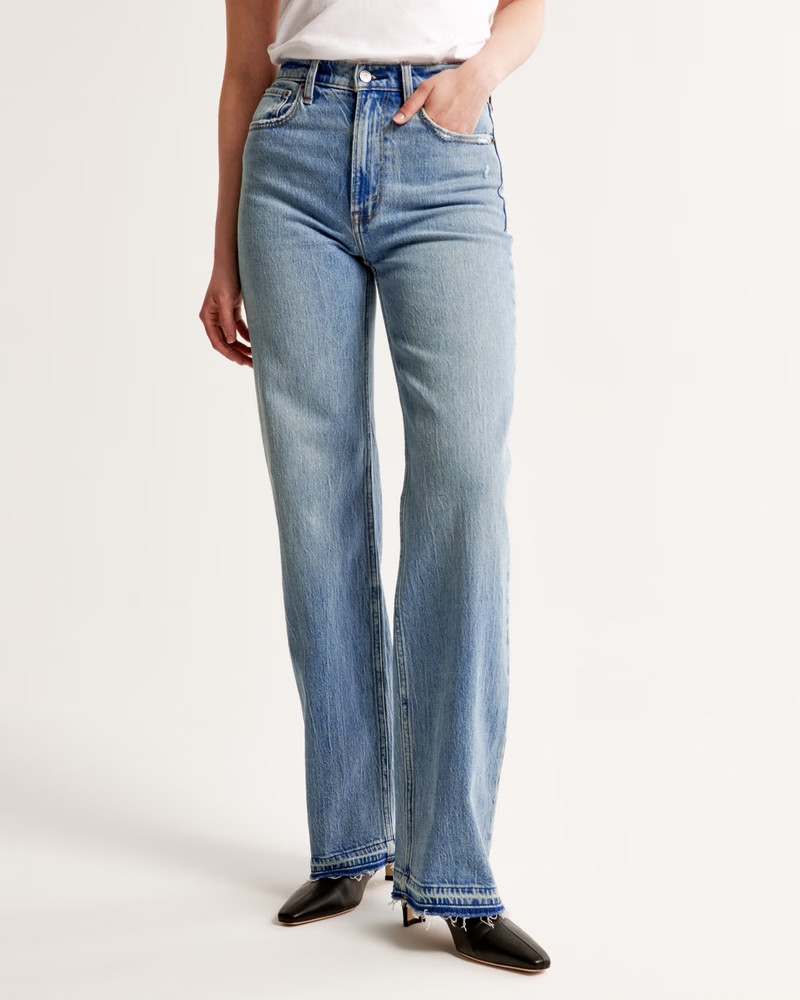Women's High Rise 90s Relaxed Jean | Women's Bottoms | Abercrombie.com | Abercrombie & Fitch (US)