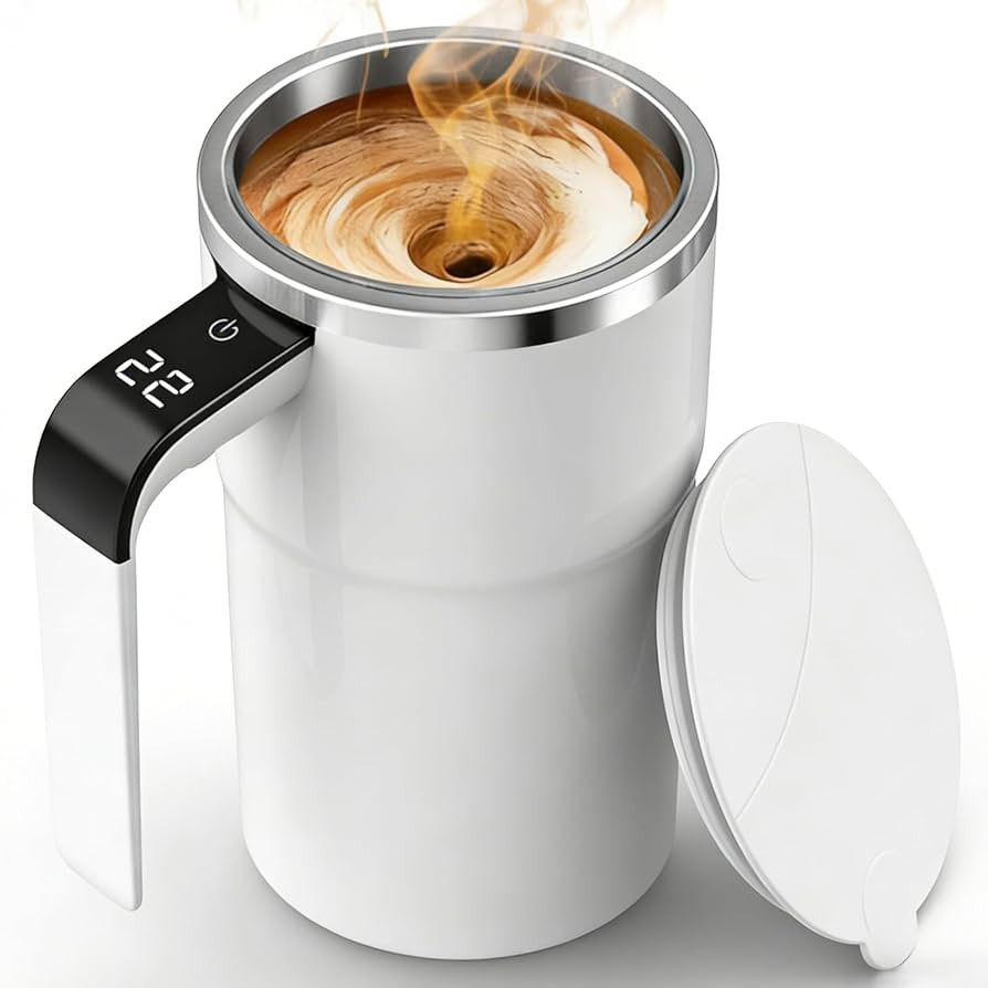 Self Stirring Coffee Mug, Electric Auto Mixing Cup for Coffee & Protein Shakes, Rechargeable, 13 ... | Amazon (US)