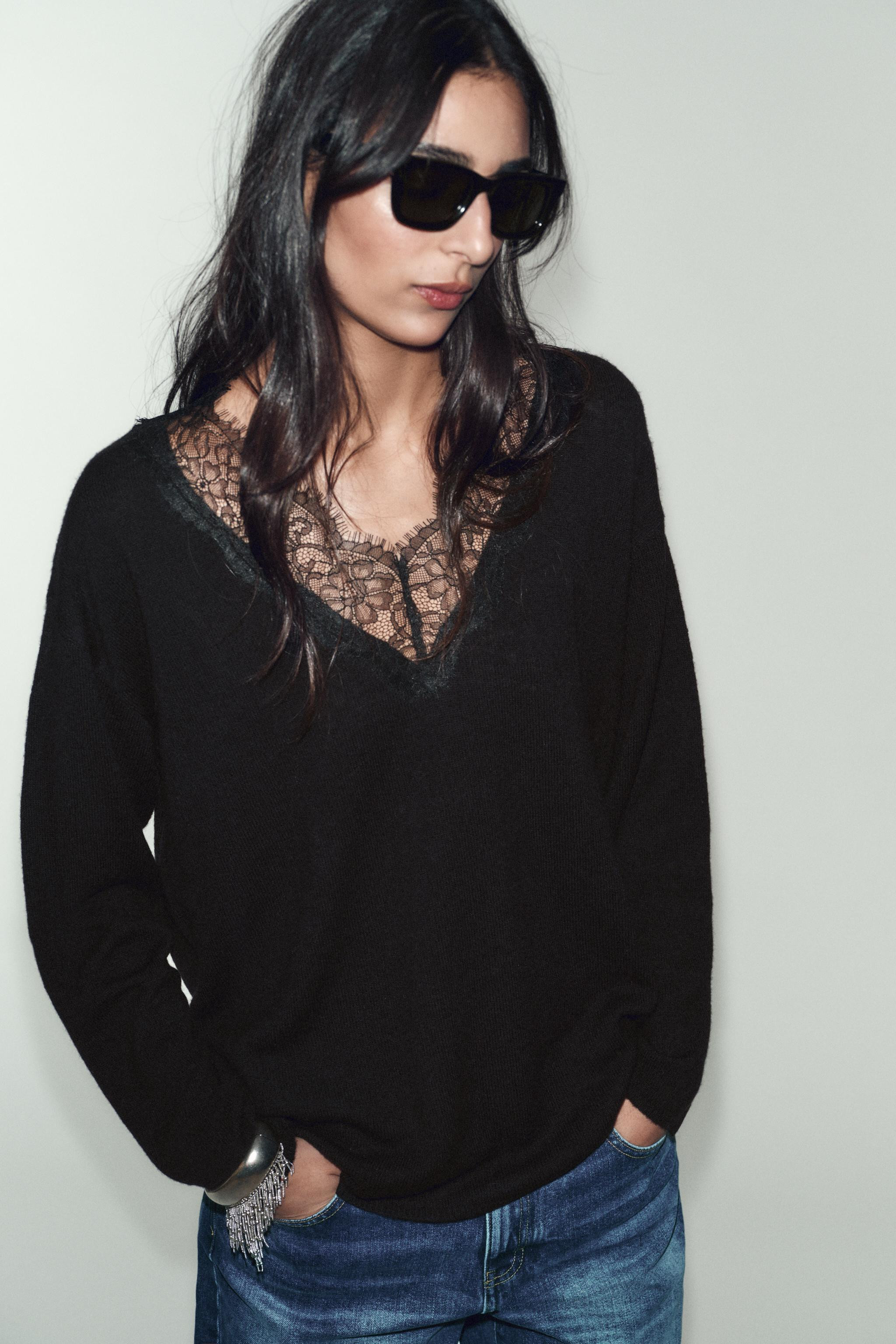 LACE KNIT JUMPER | Zara US