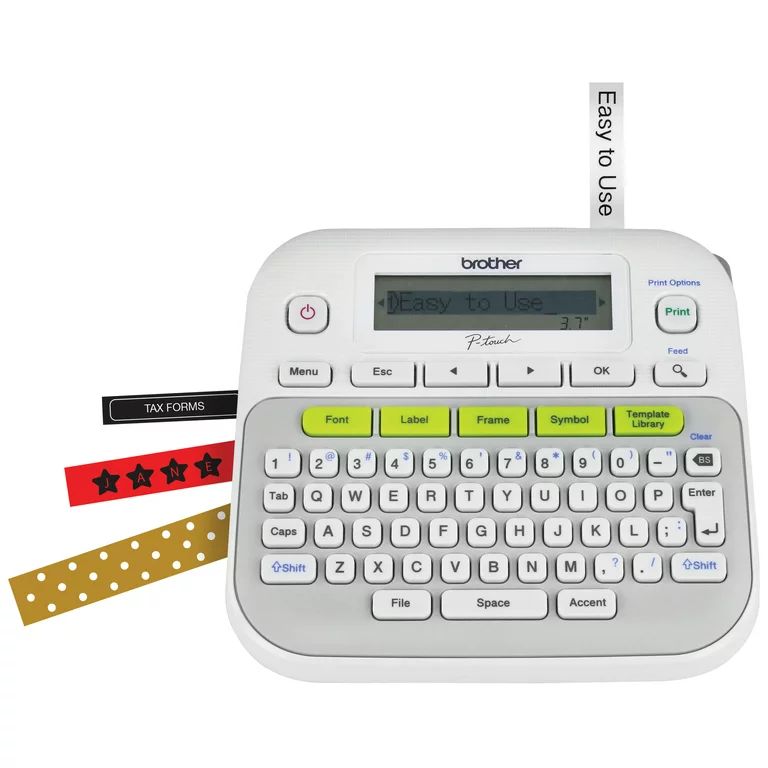 Brother P-Touch, PTD210, Easy-to-Use Label Maker, White | Walmart (US)