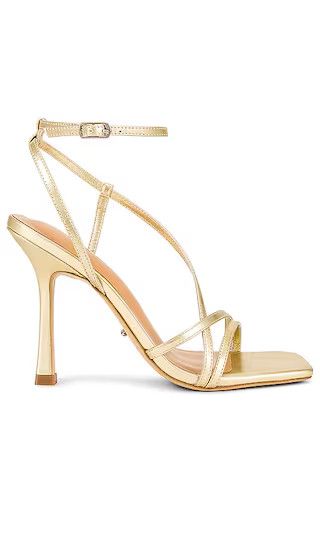 Franci Sandal in Gold Nappa Metallic | Revolve Clothing (Global)
