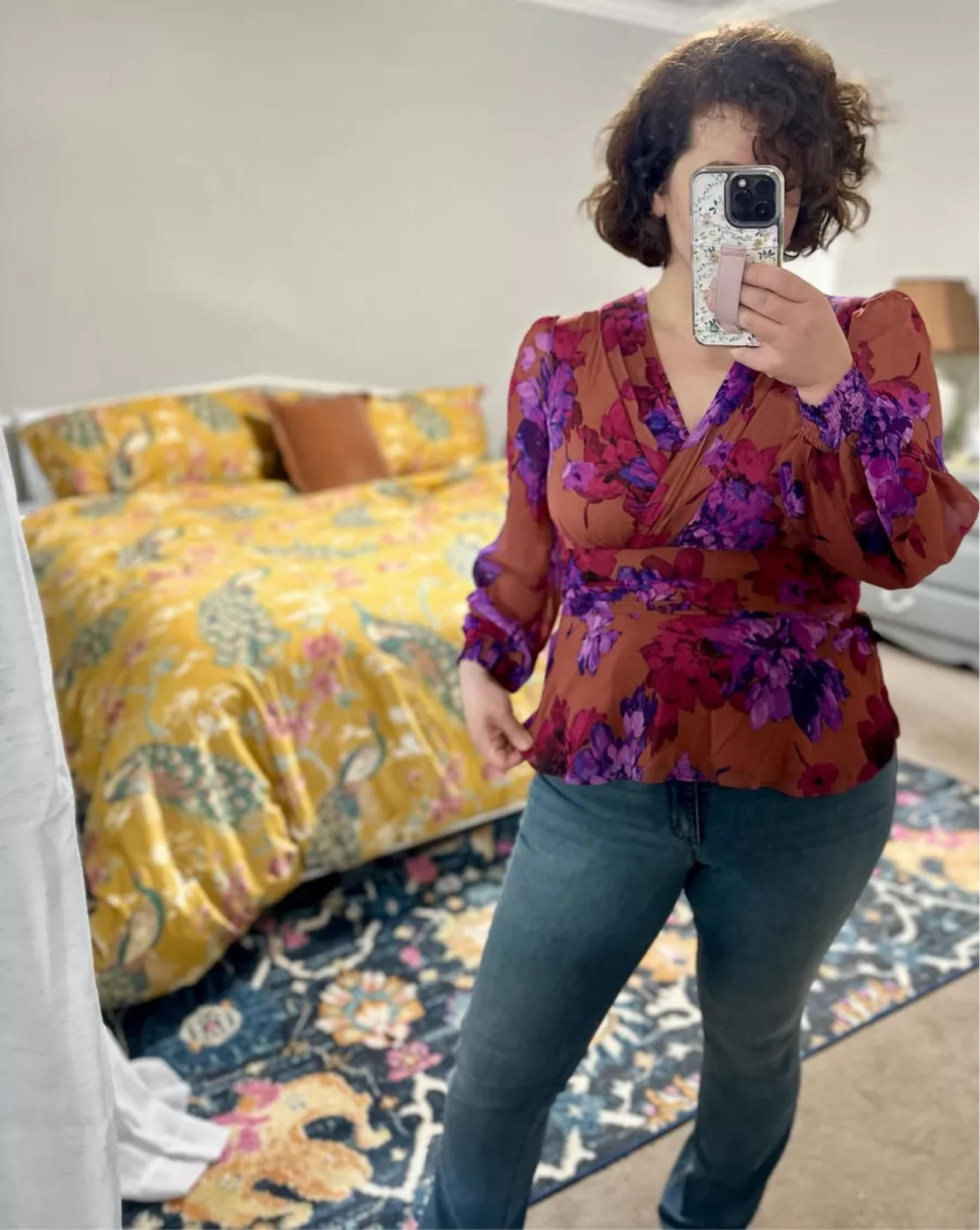 Wearing a size 12 in the curvy jeans and a medium in the pretty work friendly blouse

walmart fashion -casual outfit - office blouse 

#LTKStyleTip #LTKFindsUnder50