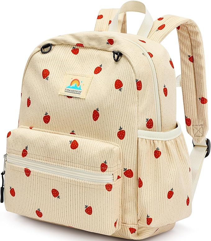 STEAMEDBUN Corduroy Toddler Backpack for Girls 2-4: Kids backpack for Boys Girls - 12 inch Presch... | Amazon (US)