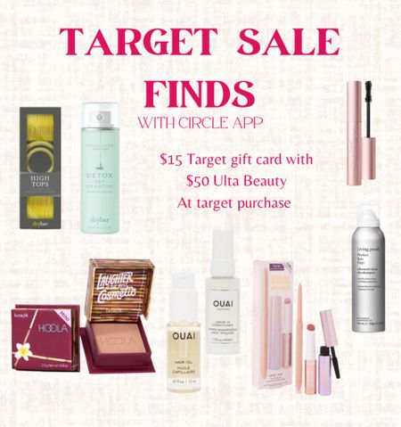 Target Circle Week. Sale finds. Sale alert. Beauty products and hair care products through Ulta at Target  

#LTKxTarget #LTKsalealert #LTKbeauty
